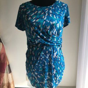 Liz Lange Maternity Teal Blue Tunic Medium